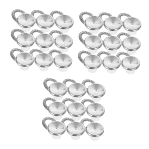 OSALADI 1 Satz Teiliges Elastischer Verlängerungsknöpfe Verstellbare Metallknöpfe Für Hemden Kleider Hosen Und Mäntel Diy Material Für Kreative Projekte Und Modeaccessoires 16 Stück von OSALADI