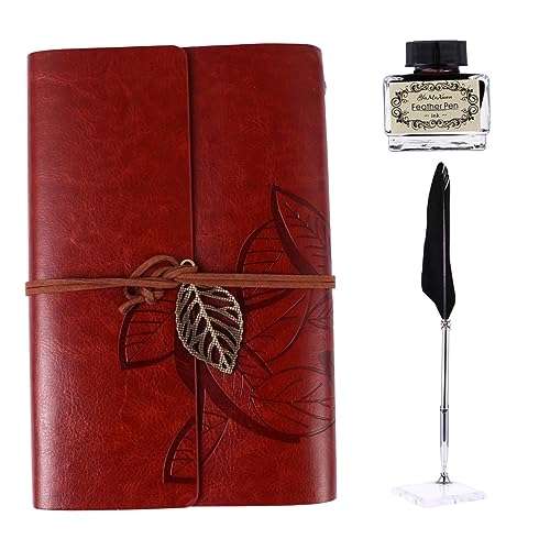 OSALADI 1 Satz Teiliges Nordic Style Feder Dip Pen Notizbuch Halter Kit Tragbares Retro Schreibwaren für Kreative Notizen und Elegante Schreibmomente OSALADI 1 Satz Teiliges Nordic Style Feder Dip Pen Notizbuch Halter Kit Tragbares Retro Schreibwaren für Kreative Notizen und Elegante Schreibmomente von OSALADI