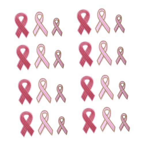 OSALADI 1 Satz Teiliges Pinke Stickerei Schleifen Patches Zum Aufbügeln Diy Applikationen Für Kleidung Und Bastelprojekte Zum Personalisieren Von Outfits Und Accessoires 18 Stück von OSALADI