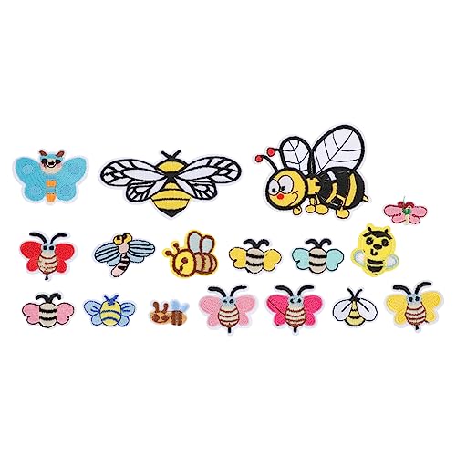OSALADI 1 Satz Teiliges Set Bienen Aufbügel Patches Niedliche Applikationen Für Kleidung Taschen Hüte Und Diy Handwerk Iron Stickerei Für Reparatur Und Dekoration 34 Stück OSALADI 1 Satz Teiliges Set Bienen Aufbügel Patches Niedliche Applikationen Für Kleidung Taschen Hüte Und Diy Handwerk Iron Stickerei Für Reparatur Und Dekoration 34 Stück von OSALADI