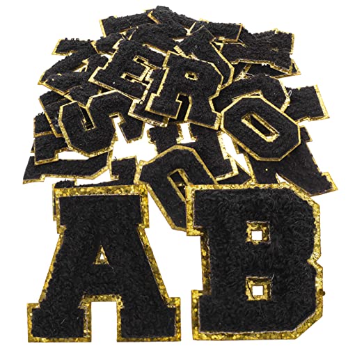 OSALADI 1 Satz Teiliges Set Buchstaben Patches Für Kleidung Hochwertige Gestickte Patches Zum Aufnähen Für Diy Projekte Dekoration Von Kleidung Und Accessoires Schwarz Goldene 26 Stück OSALADI 1 Satz Teiliges Set Buchstaben Patches Für Kleidung Hochwertige Gestickte Patches Zum Aufnähen Für Diy Projekte Dekoration Von Kleidung Und Accessoires Schwarz Goldene 26 Stück von OSALADI