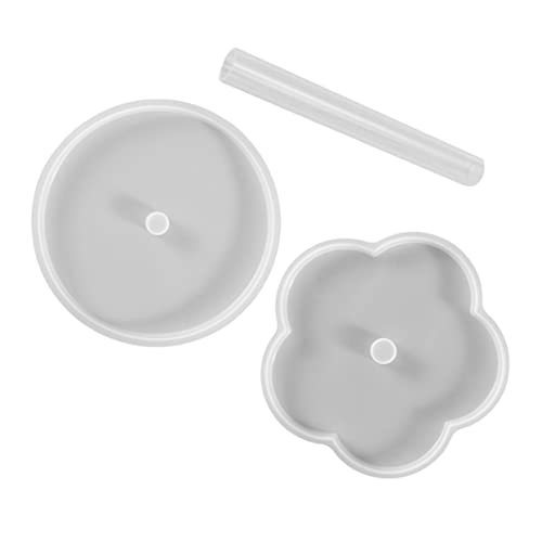 OSALADI 1 Satz Teiliges Set Silikon Untersetzerformen Blumenform DIY Gießformen für Epoxidharz für Kreative Bastelprojekte Leicht zu Reinigen und von OSALADI