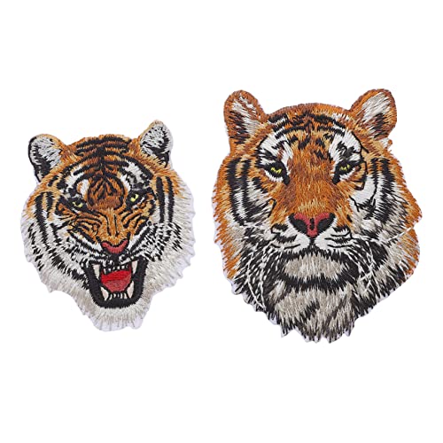 OSALADI 1 Satz Tiger Stickerei Aufnäher Tiermotiv Applikation Für Kleidung Taschen Hüte Diy Dekoration Einfach Aufzubügeln Nähen Robust Und Langlebig 2 Stück OSALADI 1 Satz Tiger Stickerei Aufnäher Tiermotiv Applikation Für Kleidung Taschen Hüte Diy Dekoration Einfach Aufzubügeln Nähen Robust Und Langlebig 2 Stück von OSALADI