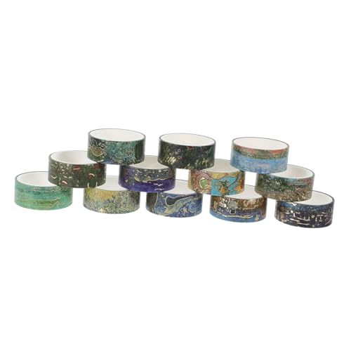 OSALADI 1 Satz Vintage Washi Tape Dekorative Klebebänder Für Scrapbooking Journaling Und Diy Projekte Einfach Zuschneidbar Haftend Und Vielseitig Einsetzbar 12rollen OSALADI 1 Satz Vintage Washi Tape Dekorative Klebebänder Für Scrapbooking Journaling Und Diy Projekte Einfach Zuschneidbar Haftend Und Vielseitig Einsetzbar 12rollen von OSALADI