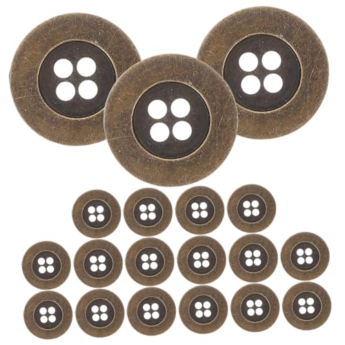 OSALADI 1 Satz Vintage-knöpfe Tasten Kleidungsknöpfe Sortierte Knöpfe Nähen Knöpfe Für Metallknopfdekoration Knopf Für Kleidung Vintage Metallknöpfe Vintage-nähknöpfe Kupfer 20 Stück von OSALADI