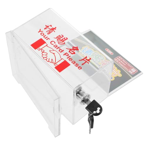 OSALADI 1 Satz Visitenkartenhalter Großer Kapazität Ballot Box für Konferenzen Transparente Aufbewahrung für Unternehmenskarten für Ausstellungen und von OSALADI