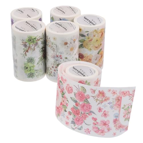OSALADI 1 Satz Washi Tape Dekoratives Klebeband Für Scrapbooking Diy Und Kunstprojekte Pro Leicht Und Tragbar Für Bastelideen 6rollen OSALADI 1 Satz Washi Tape Dekoratives Klebeband Für Scrapbooking Diy Und Kunstprojekte Pro Leicht Und Tragbar Für Bastelideen 6rollen von OSALADI