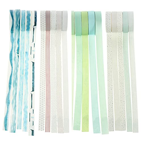 OSALADI 1 Satz Washi Tape Sticky Journaling Masking Tapes Scrapbooking Floral Retro Dünnes Scrapbook Tape Ästhetisches Vintage Mini Tape Klebeband Bastelband Planer 20 Rollen von OSALADI