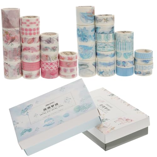 OSALADI 1 Satz Washi-tape Sammelalbum Liefert Papier Klebeband Süßes Band Bausatz Scrapbooking-klebeband Washi -bänder Musterband Verwaschenes Klebeband Washi Tape Flüsterpapier 40 Rollen OSALADI 1 Satz Washi-tape Sammelalbum Liefert Papier Klebeband Süßes Band Bausatz Scrapbooking-klebeband Washi -bänder Musterband Verwaschenes Klebeband Washi Tape Flüsterpapier 40 Rollen von OSALADI