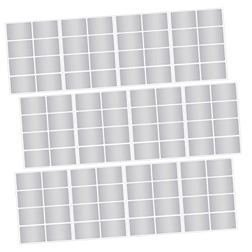 OSALADI 1 Satz Wasserfestes Etikettenpapier Aufkleber Wiederverwendbar Etiketten Für Gläser Etiketten Für Küchenvorräte Papieretiketten Flaschenetikett Silber Das Haustier 12blätter von OSALADI