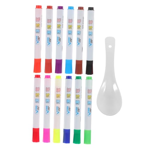 OSALADI 1 Satz Whiteboard Marker Schwimmende Marker für Abwischbare mit Löffel und Großem Fassungsvermögen für Kreative Lernaktivitäten und Zeichnungen OSALADI 1 Satz Whiteboard Marker Schwimmende Marker für Abwischbare mit Löffel und Großem Fassungsvermögen für Kreative Lernaktivitäten und Zeichnungen von OSALADI