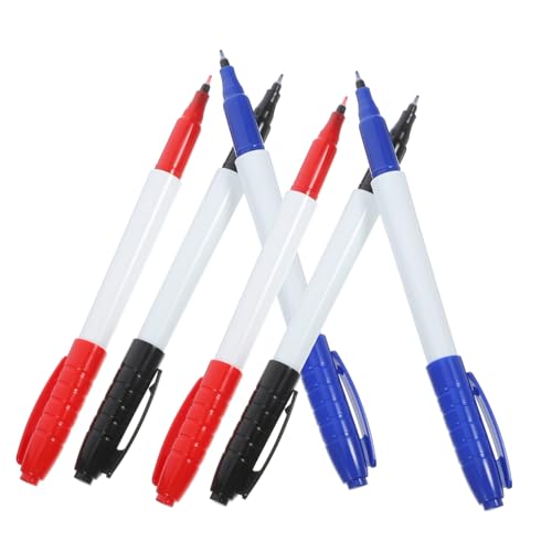 OSALADI 1 Satz Whiteboard Marker Spitze Abwischbar Und Wiederverwendbar Schule Und Büro Blaue Schwarze Rote Stifte 6 Stück OSALADI 1 Satz Whiteboard Marker Spitze Abwischbar Und Wiederverwendbar Schule Und Büro Blaue Schwarze Rote Stifte 6 Stück von OSALADI