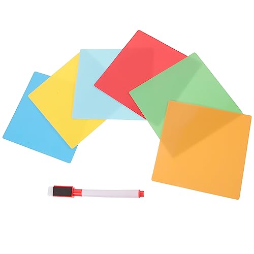 OSALADI 1 Satz Wiederverwendbare Haftnotizen für Whiteboards Abwischbare Notizsticker Notizzettel Whiteboard Marker für Kühlschränke und Schreibtische Zufällige Farbe OSALADI 1 Satz Wiederverwendbare Haftnotizen für Whiteboards Abwischbare Notizsticker Notizzettel Whiteboard Marker für Kühlschränke und Schreibtische Zufällige Farbe von OSALADI