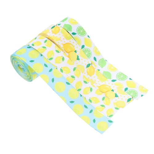 OSALADI 1 Satz Zitronen Muster Geschenkband Dekorative Diy Bänder Für Verpackungen Und Partydekoration Breit Yards Pro Für Thematische Feierlichkeiten Und 4rollen OSALADI 1 Satz Zitronen Muster Geschenkband Dekorative Diy Bänder Für Verpackungen Und Partydekoration Breit Yards Pro Für Thematische Feierlichkeiten Und 4rollen von OSALADI