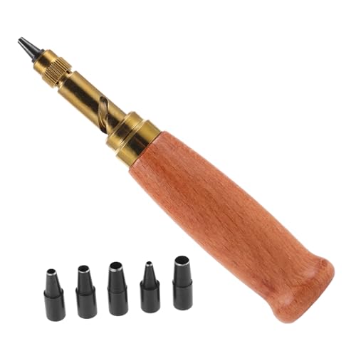 OSALADI 1 Satz hohles Stanzwerkzeug Schläge Gürtel Loch Puncher Stempelwerkzeuge für Leder Carving-Druckwerkzeug DIY stift werkzeug Hole Punch Tool Lederprägeform Ösenausrüstung Kupfer von OSALADI