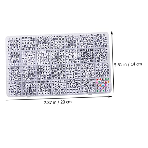 OSALADI 1 Schachtel Acryl Buchstabenperlen mit Zahlen Herzform Langlebige DIY Perlen für Armbänder Halsketten Schmuckherstellung Transparente Spacer Perlen zum Auffädeln OSALADI 1 Schachtel Acryl Buchstabenperlen mit Zahlen Herzform Langlebige DIY Perlen für Armbänder Halsketten Schmuckherstellung Transparente Spacer Perlen zum Auffädeln von OSALADI