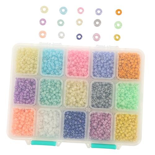 OSALADI 1 Schachtel Bunte Glasperlen DIY Schmuckherstellung Perlen für Armbänder Auffädeln Beads für Handgemachte Armband Dekoration und Bastelprojekte OSALADI 1 Schachtel Bunte Glasperlen DIY Schmuckherstellung Perlen für Armbänder Auffädeln Beads für Handgemachte Armband Dekoration und Bastelprojekte von OSALADI
