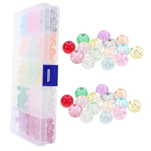OSALADI 1 Schachtel Bunte Glasperlen Set für DIY Armbänder und Schmuckherstellung Leichte Dekorative Bastelperlen für Kreative Handwerksprojekte von OSALADI