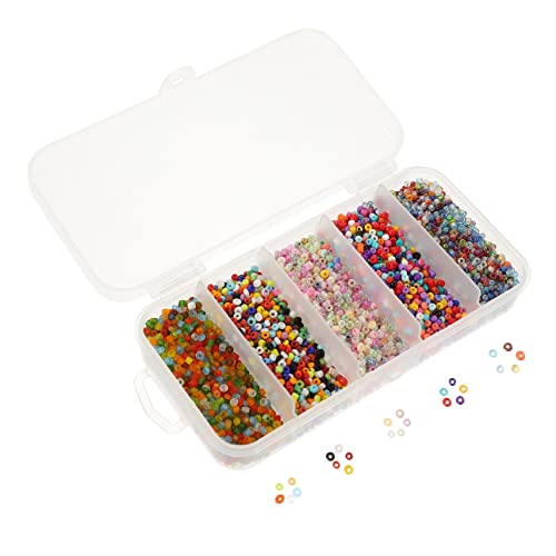 OSALADI 1 Schachtel Bunte Glasperlen im Fächer für Diy Schmuckherstellung Spacer Perlen für Armbänder und Mehr Hochwertige Glatte Oberfläche für Basteln OSALADI 1 Schachtel Bunte Glasperlen im Fächer für Diy Schmuckherstellung Spacer Perlen für Armbänder und Mehr Hochwertige Glatte Oberfläche für Basteln von OSALADI