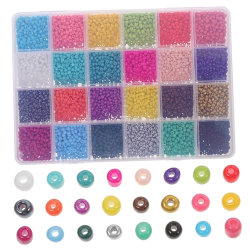 OSALADI 1 Schachtel Farben Glasperlen Multifunktionale Bastelperlen für DIY Schmuckherstellung Wie Armbänder Halsketten und Ohrringe Glatte Oberfläche zum Auffädeln OSALADI 1 Schachtel Farben Glasperlen Multifunktionale Bastelperlen für DIY Schmuckherstellung Wie Armbänder Halsketten und Ohrringe Glatte Oberfläche zum Auffädeln von OSALADI