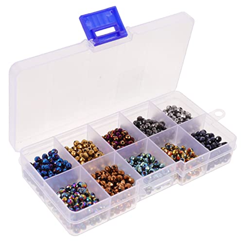 OSALADI 1 Schachtel Glasperlen Diy Schmuckperlen für Armbänder und Quadratische Glasperlen mit Bohrung Bastelprojekte und Einzigartige Handarbeiten von OSALADI