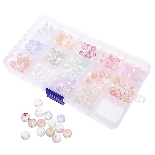 OSALADI 1 Schachtel Glasperlen Set für Diy Schmuckherstellung Kleine Runde Glasperlen Verschiedenen Farben für Armbänder und Kreative Bastelprojekte Hochwertige Bruchsichere Perlen für von OSALADI