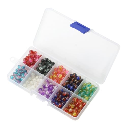 OSALADI 1 Schachtel Glasperlen mit Zerbrochenem Design Diy Schmuckzubehör für Armbänder Fächer Aufbewahrungsbox für Kreative Handarbeiten von OSALADI