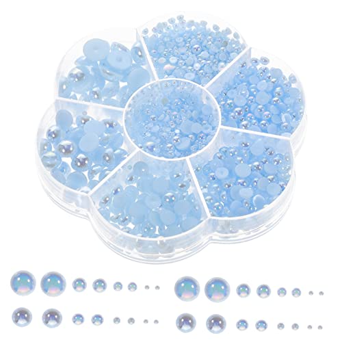 OSALADI 1 Schachtel Haarschmuck aus Perlen Fälschung Verschönerung Wohnung Schmuckherstellungssets für Erwachsene Haarzubehör für Frauen Modeschmuck Abs Sky-blue OSALADI 1 Schachtel Haarschmuck aus Perlen Fälschung Verschönerung Wohnung Schmuckherstellungssets für Erwachsene Haarzubehör für Frauen Modeschmuck Abs Sky-blue von OSALADI