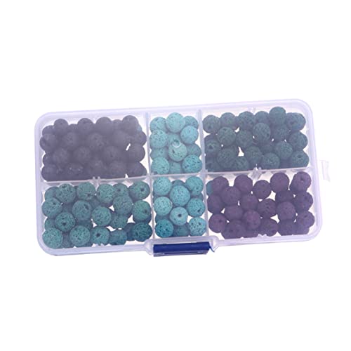 OSALADI 1 Schachtel Kunststein Vulkanperlen Bunte Spacer Beads für DIY Schmuckherstellung Langlebig und Farbecht für Armbänder und Ohrringe OSALADI 1 Schachtel Kunststein Vulkanperlen Bunte Spacer Beads für DIY Schmuckherstellung Langlebig und Farbecht für Armbänder und Ohrringe von OSALADI