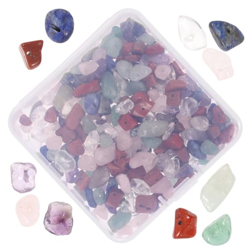 OSALADI 1 Schachtel Naturstein Perlen Unregelmäßige DIY Schmucksteine mit Bohrung Strapazierfähige Lose Steinperlen für Bastelarbeiten und Armbänder OSALADI 1 Schachtel Naturstein Perlen Unregelmäßige DIY Schmucksteine mit Bohrung Strapazierfähige Lose Steinperlen für Bastelarbeiten und Armbänder von OSALADI