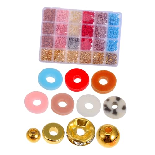 OSALADI 1 Schachtel Polymer Clay Perlen Bunte DIY Schmuck Bastelset für Armbänder und Halsketten Kinderfreundlich Sicher ohne Geruch Kreative Freundschaftsarmband Herstellung OSALADI 1 Schachtel Polymer Clay Perlen Bunte DIY Schmuck Bastelset für Armbänder und Halsketten Kinderfreundlich Sicher ohne Geruch Kreative Freundschaftsarmband Herstellung von OSALADI