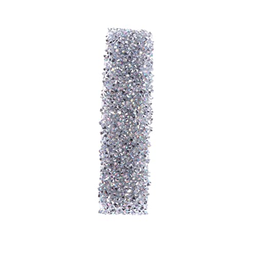 OSALADI 1 Selbstklebender Mesh Patch Ornamente Bachelorette Braut Strassgürtel Band Hochzeitskristalle Dekorbänder Strass Mesh Band Applikation von OSALADI