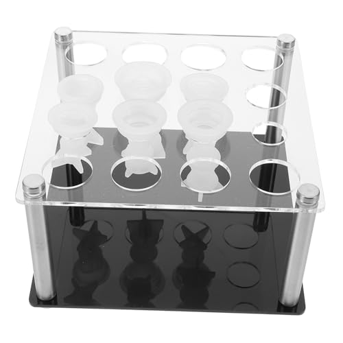 OSALADI 1 Set Schachfiguren Formhalter DIY Silikonformen Epoxidharz Zubehör Schachformen Halter DIY Formständer Silikonformen Für Schach DIY Spielzubehör Acryl von OSALADI