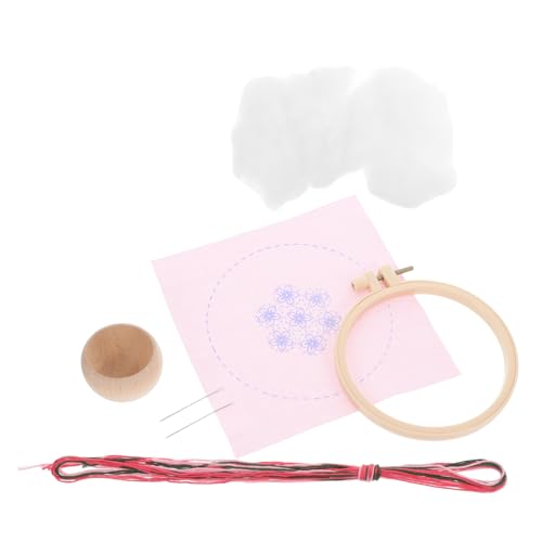 OSALADI 1 Set Stickmaterial Packung Rund Nadelkissen Nadelkissen Nähnadelkissen Nadelkissen Nadelhalter Nähnadel Sortiernadelkissen Rot Kunststoff von OSALADI