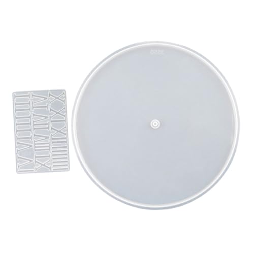 OSALADI 1 Set Uhrenkleber Tropfform Kunsthandwerksform DIY Form Für Römische Ziffern Handgefertigte Uhrenform Epoxidform Für DIY Uhrenform Mit Römischen Ziffern DIY von OSALADI