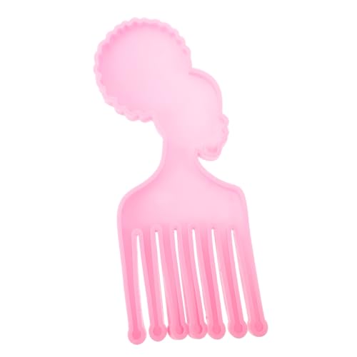OSALADI 1 Stück Diy Silikonform für Kämme Kreative Silikonform für Handwerk für Deko mit Epoxidharz Glänzenden Elementen und Trockenblumen Flexibel Leicht zu Reinigen und Transparent von OSALADI