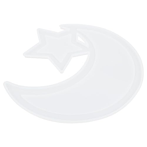 OSALADI 1 Stück Diy Silikonform für Moon Star Tablett Gießform für Handwerksprojekte für und Bastelideen mit Familie und Freunden OSALADI 1 Stück Diy Silikonform für Moon Star Tablett Gießform für Handwerksprojekte für und Bastelideen mit Familie und Freunden von OSALADI