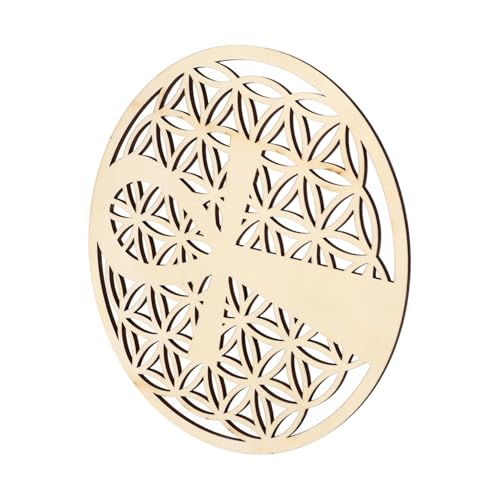 OSALADI 1 Stück Diy Wanddekorationsset Holz Runde Anheiterungs Musterplatte zur Dekoration für Kreative Projekte für Flur Esszimmer und Mehr von OSALADI