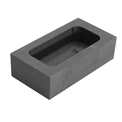 OSALADI 1 Stück Graphitbehälter Graphitform Graphitgussblockform Barren für Schmelzguss Schlüssel Barfenformen Graphittiegel zum Schmelzen von Metall Schmelzformen Tiegelschale Schwarz von OSALADI
