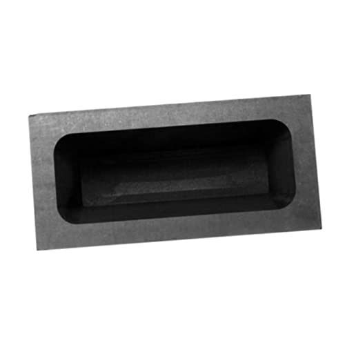 OSALADI 1 Stück Graphitbehälter Schmelzen Silberbarren Graphitofen Gießtiegel Tiegelschale Aus Graphit Graphitguss Graphitform Gussblockform Graphitbarren Gussbarren Aus Graphit Schwarz von OSALADI
