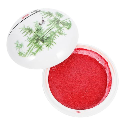 OSALADI 1 Stück Keramische Stempelkissen Box für Kalligraphie Robuste und Tragbare Tintenpaste für Chinesische Malerei Traditionellem Design für Künstler und Schreibwarenliebhaber OSALADI 1 Stück Keramische Stempelkissen Box für Kalligraphie Robuste und Tragbare Tintenpaste für Chinesische Malerei Traditionellem Design für Künstler und Schreibwarenliebhaber von OSALADI