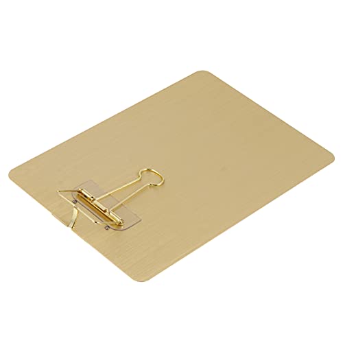 OSALADI 1 Stück Klemmbrett aus Roségold Eleganter Schreibpad Halter für Notizen Tickets und Dokumente für Büro Schule und Zuhause von OSALADI