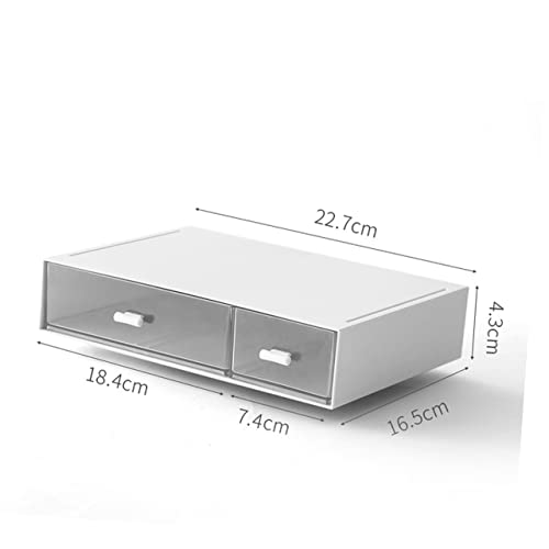 OSALADI 1 Stück Multifunktionale Organizer Box Kunststoff Fach Weiß Aufbewahrung für Schmuck Kosmetik und Bürobedarf für Zuhause und Büro von OSALADI