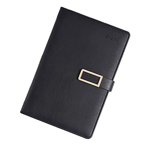 OSALADI 1 Stück Retro Notizbuch Schwarz Geschäftliches Notepad für Effiziente Planung Persönlich und Praktisch für Notizen Tagebuch und Scrapbook von OSALADI