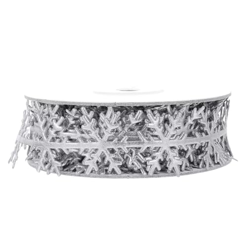OSALADI 1 Stück Schneeflockenband Elegantes DIY Geschenkband für Weihnachten Hochzeiten und Feiern Leicht zu Verarbeiten für Kreative Bastelprojekte OSALADI 1 Stück Schneeflockenband Elegantes DIY Geschenkband für Weihnachten Hochzeiten und Feiern Leicht zu Verarbeiten für Kreative Bastelprojekte von OSALADI