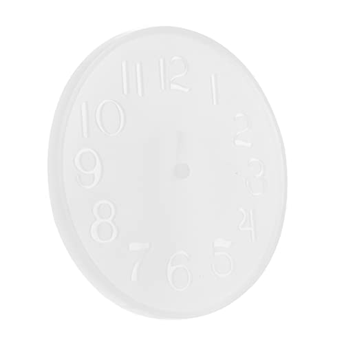 OSALADI 1 Stück Silikonform für DIY Wanduhr Epoxidharz Gießform nicht Haftend Leicht zu Reinigen für Kreative Uhrenschmuckgestaltung Lebensmittelechtem Silikon von OSALADI