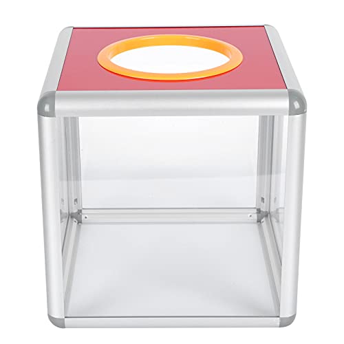 OSALADI 1 Stück Transparente Spendenbox mit Sicherheitsverschluss Kleine Lotteriekiste für Büro Schule und Veranstaltungen zur Aufbewahrung von Abstimmungen Spenden und Dokumenten von OSALADI