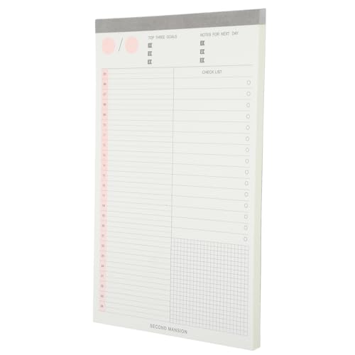 OSALADI 1 Zeitplanbuch notizbuch täglich Checkliste Notizblock Büro Veranstalter Notepad abreißen Studienplaner professioneller Notizblock einkaufsliste notizblöcke Zeitplanplaner Papier von OSALADI