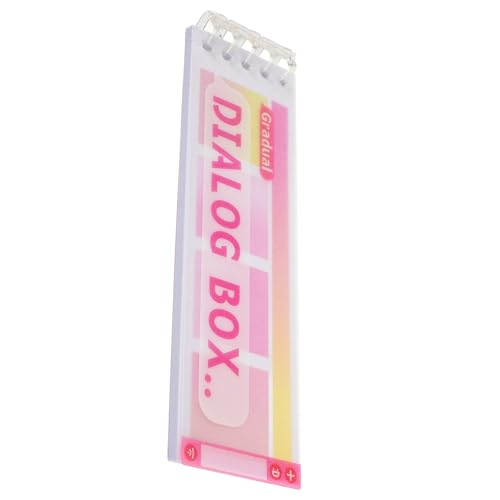 OSALADI 1 klebriger Index-Tab Notizaufkleber Planer Index -Aufkleber wiederverwendbar Schreibwaren Memo -Pad Highlight-Streifen für den Haushalt Aufkleber für Planer Index-Tabs Papier Rosa von OSALADI
