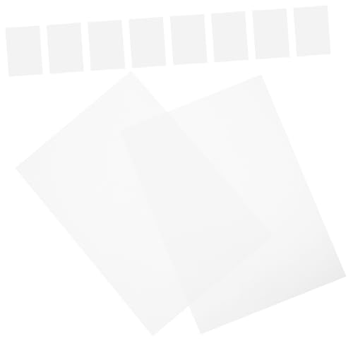 OSALADI 10 Blatt A4 Laserdruckmaterial Vinyl Briefgröße Drucken mit schwerem Gewicht Druckbare Lesezeichen Farbdruckpapier bedruckbares Material Büropapierprodukte Druckerpapier PVC Weiß von OSALADI